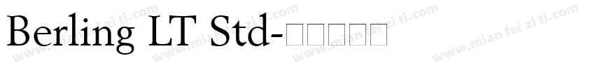 Berling LT Std字体转换